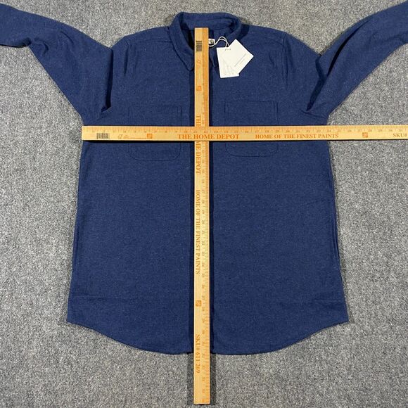 BeachLunchLounge Sally Brushed Knit Shacket Womens X-Large XL Blue Shirt Jacket - Picture 11 of 16